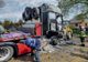 Cap-tractor făcut scum de un scurtcircuit în Milișăuți